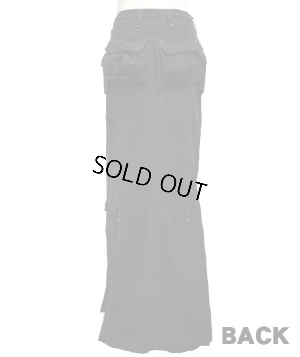 画像3: BONE ポケット・ロングスカート / ブラック (3)