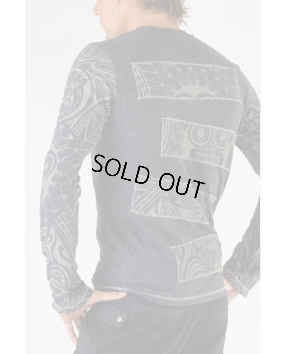 画像5: PSYLO メンズ・カットソー「Hectic Tattoo / ブラック」 (5)