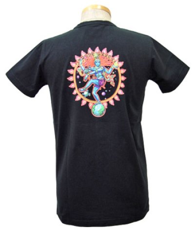 画像1: SPACE TRIBEメンズTシャツ『DANCING SHIVA』