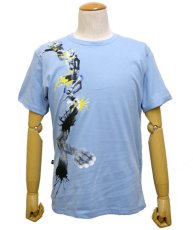 画像1: PLAZMAメンズTシャツ「SPLASH / ライトブルー」 (1)