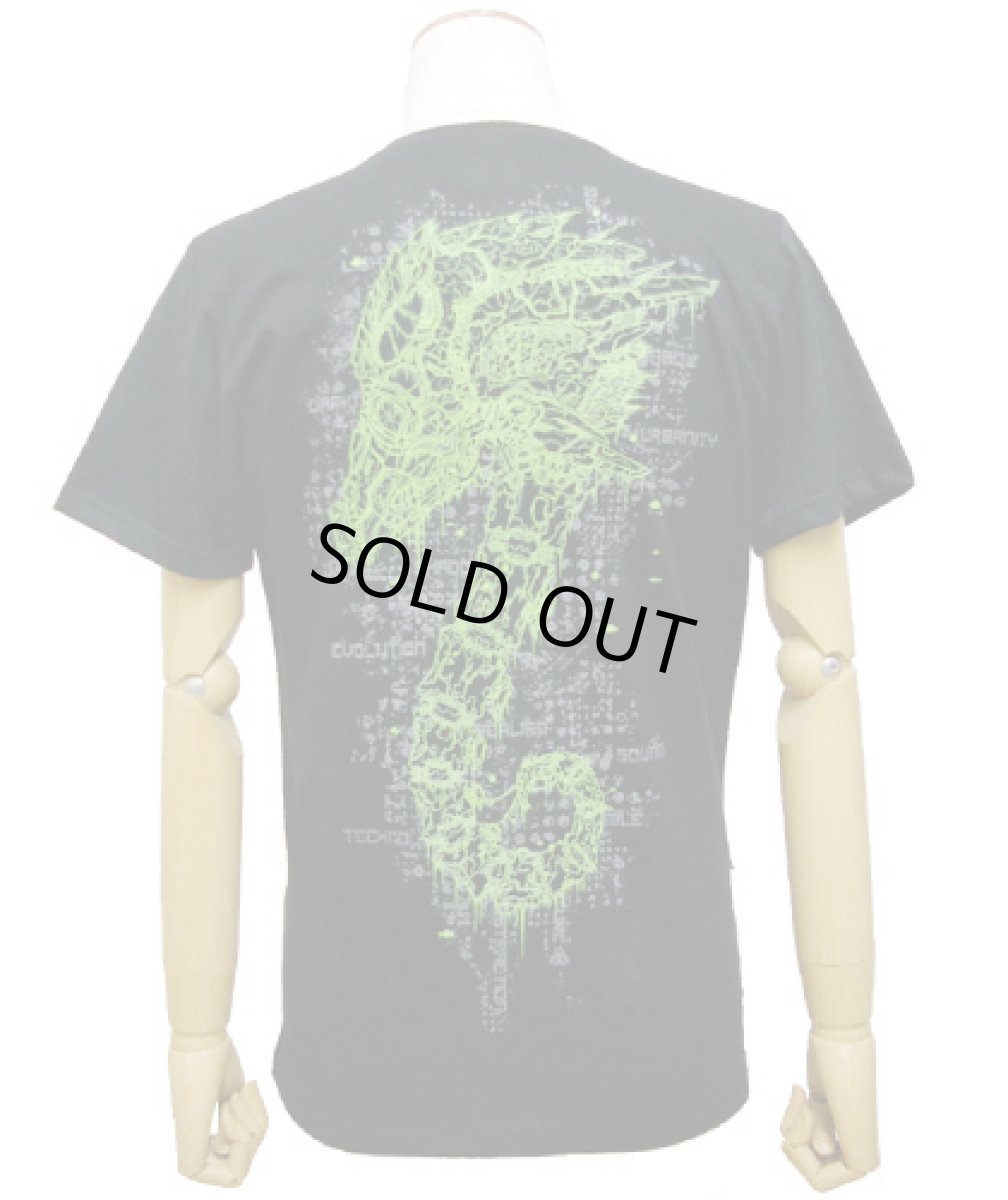 画像3: PLAZMAメンズTシャツ「SEA HORSE / ブラック」 (3)