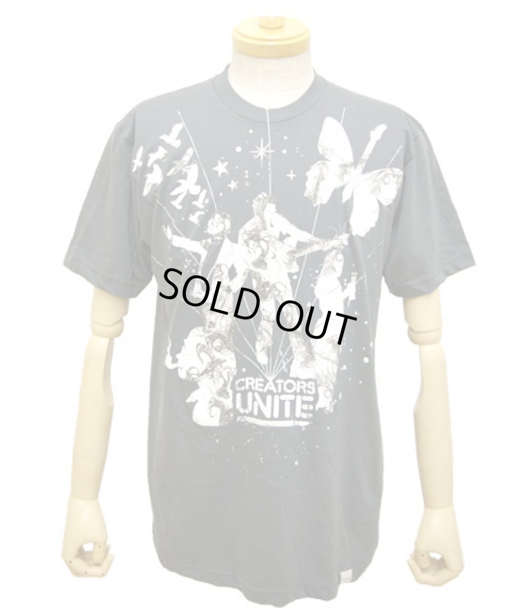 画像1: IMAGINARY FOUNDATIONメンズ半袖Tシャツ「Creators Unite/チャコール」 (1)