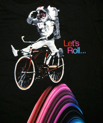 画像1: IMAGINARY FOUNDATIONレディース半袖Tシャツ「Let's Roll/ブラック」