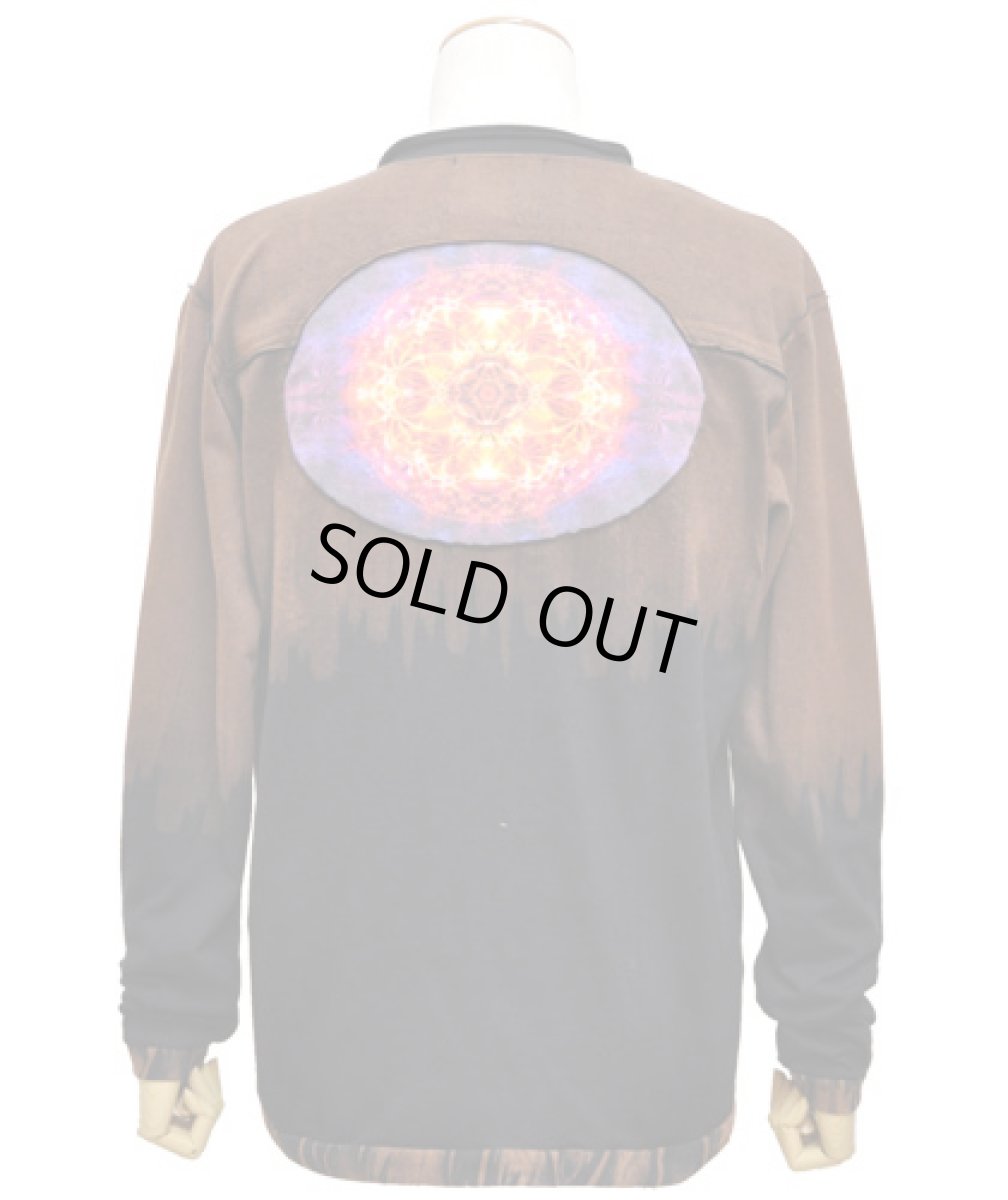 画像4: PUMAYANA メンズ・長袖カットソー「Selvayana / ブラウン×ブラック」 (4)