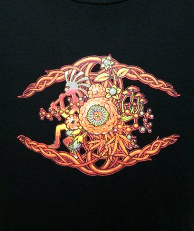 画像3: SPACE TRIBEメンズ・Tシャツ「Fire Organix」