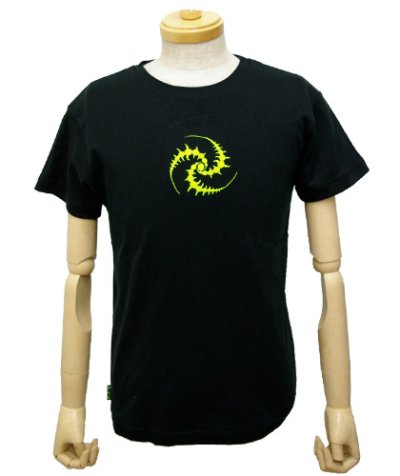 画像2: SPACE TRIBEメンズ・Tシャツ「Tri-Skielion・UV Yellow」