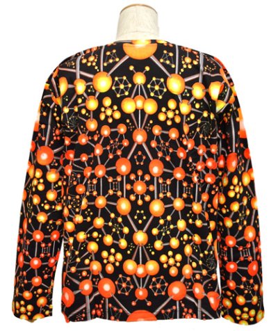 画像2: SPACE TRIBEメンズ・長袖カットソー「Atomic Fire」