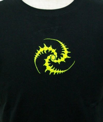 画像3: SPACE TRIBEメンズ・Tシャツ「Tri-Skielion・UV Yellow」