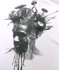 画像2: PLAZMAメンズTシャツ「THOUGHT / シルバー」 (2)