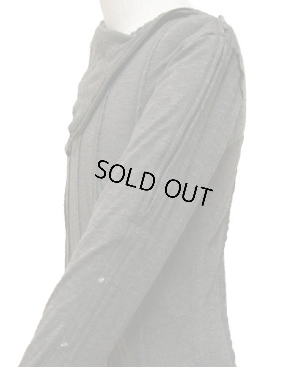 画像4: PSYLO メンズ・カットソー「Tilted Sweater / チャコール」 (4)