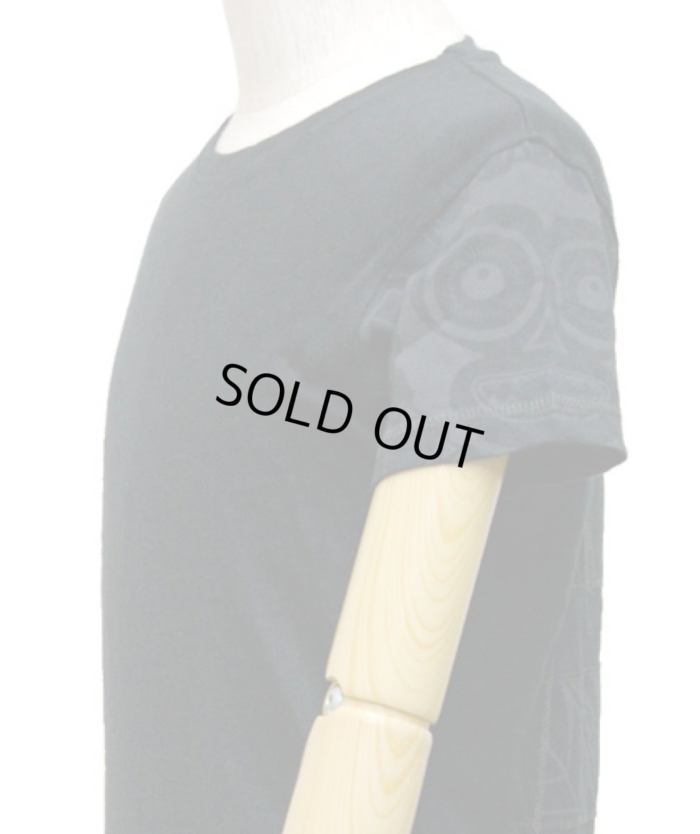 画像2: PSYLO メンズ・半袖カットソー「Hectic Tattoo / ブラック」 (2)