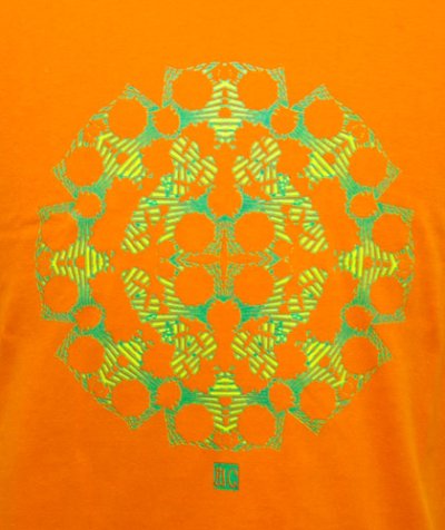 画像3: SHIVA GROUPメンズTシャツ「All in your mind/オレンジ」