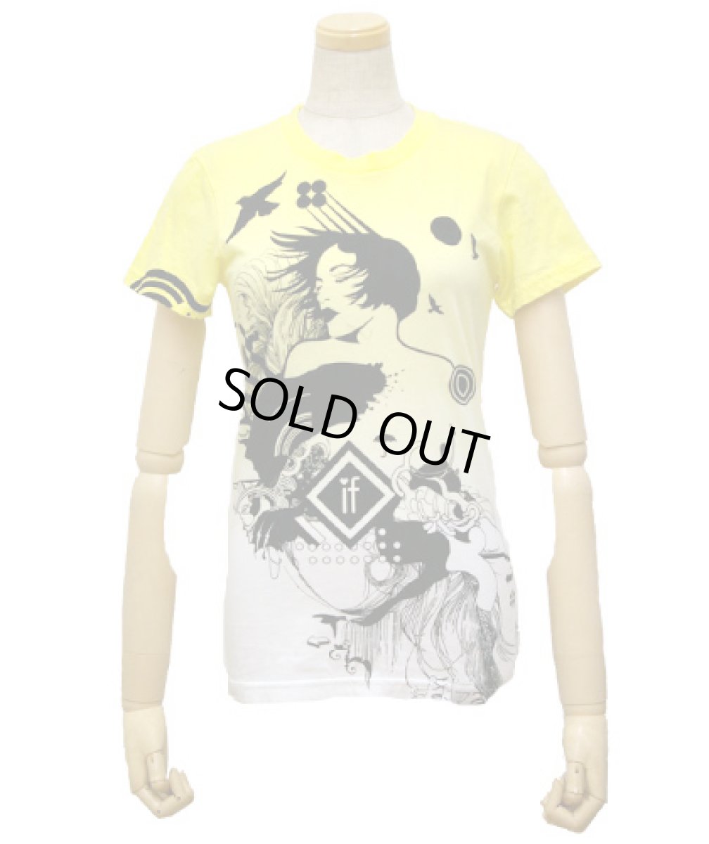 画像1: IMAGINARY FOUNDATIONレディース半袖Tシャツ「Let Go/イエローグラデーション」 (1)
