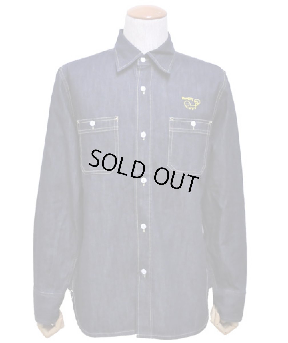 画像3: MANALIBREメンズ・長袖シャツ「ANALOG / デニム」 (3)