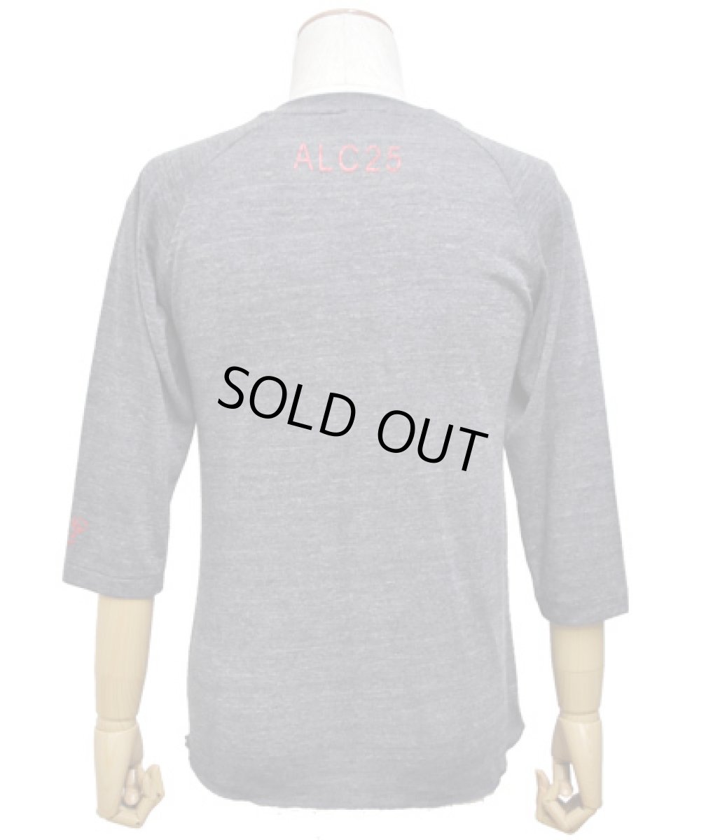 画像3: MANALIBREメンズ7分袖カットソー「ALICE in ACIDLAND ３Ｄ / チャコール」 (3)