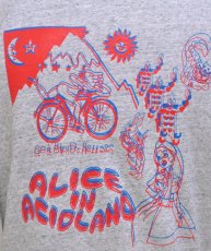 画像2: MANALIBREユニセックスパーカー「ALICE in ACIDLAND/グレー」 (2)