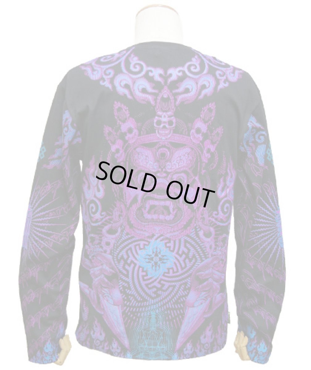 画像5: SPACE TRIBEメンズ・長袖カットソー「Violet Mahakala」 (5)