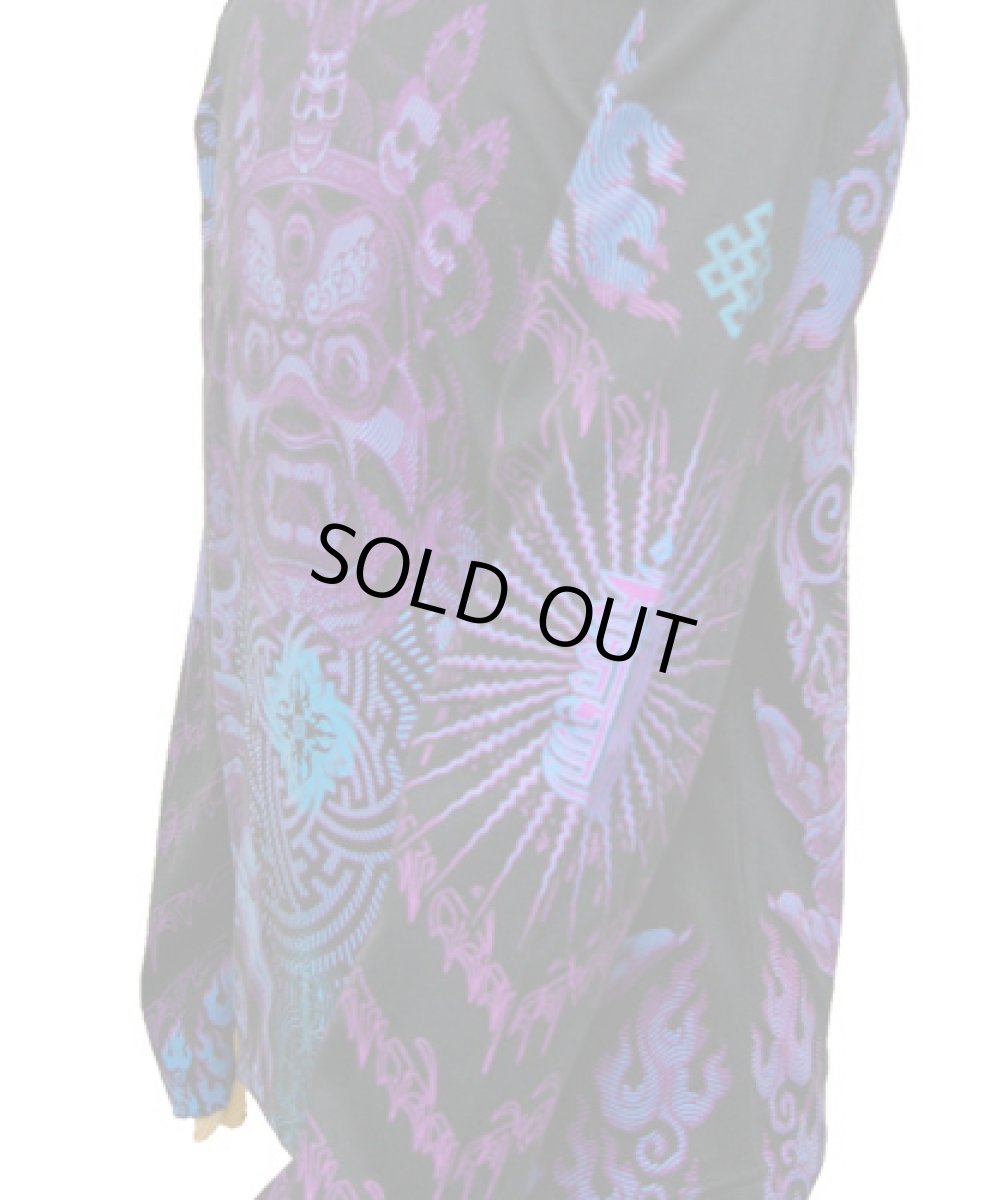 画像4: SPACE TRIBEメンズ・長袖カットソー「Violet Mahakala」 (4)