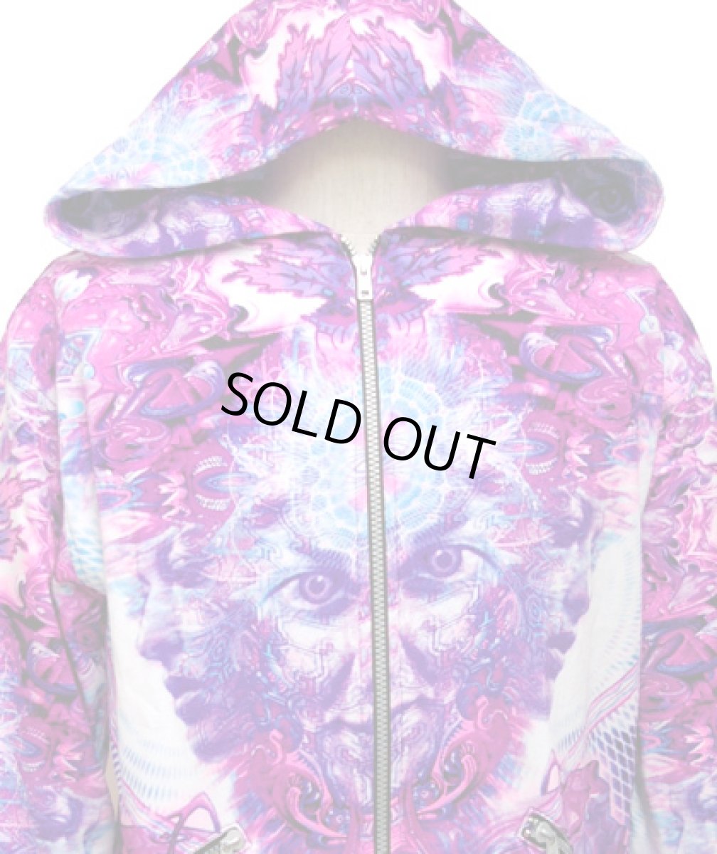 画像3: SPACE TRIBEメンズ・パーカー「Violet Namaste !」 (3)