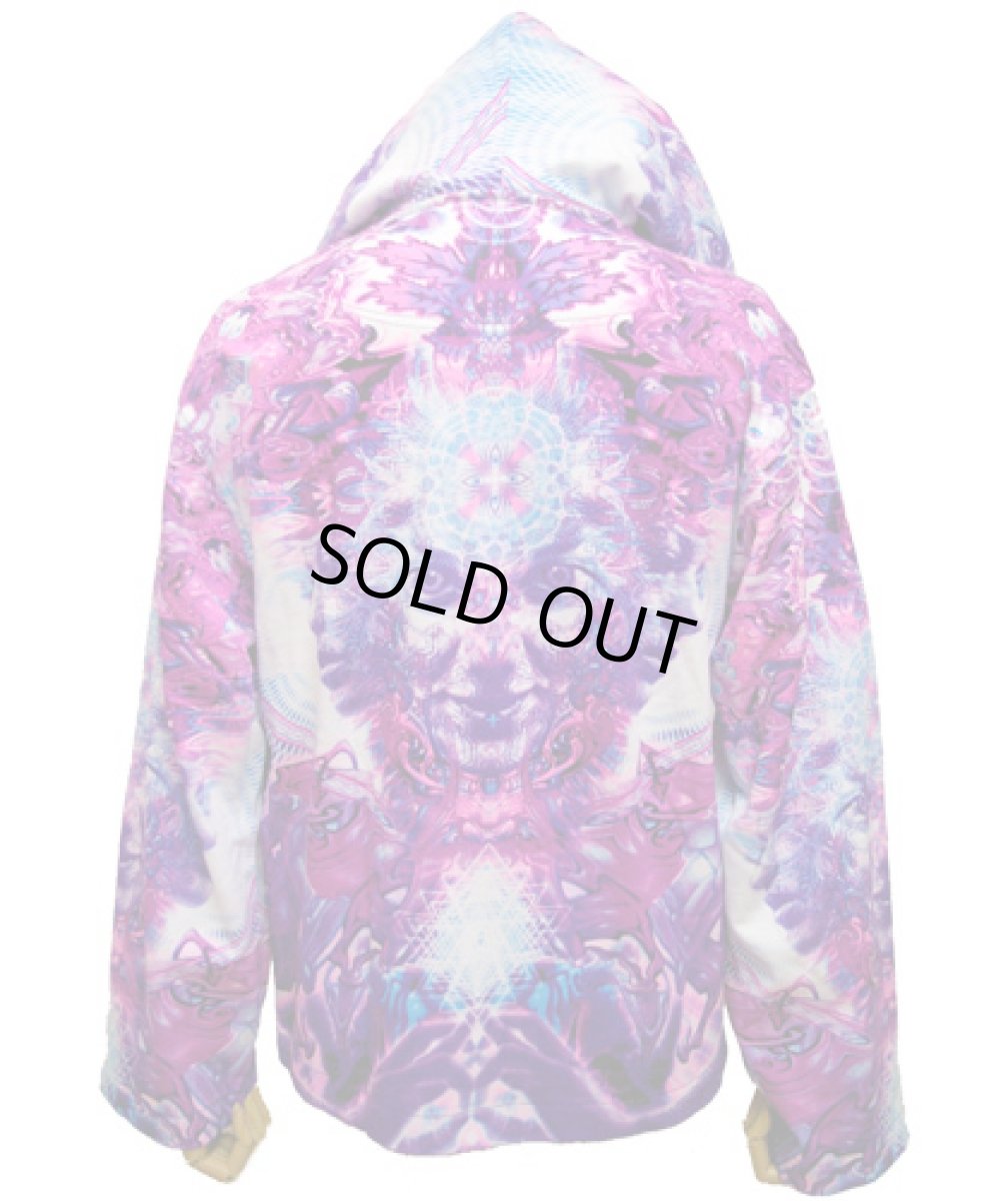 画像4: SPACE TRIBEメンズ・パーカー「Violet Namaste !」 (4)