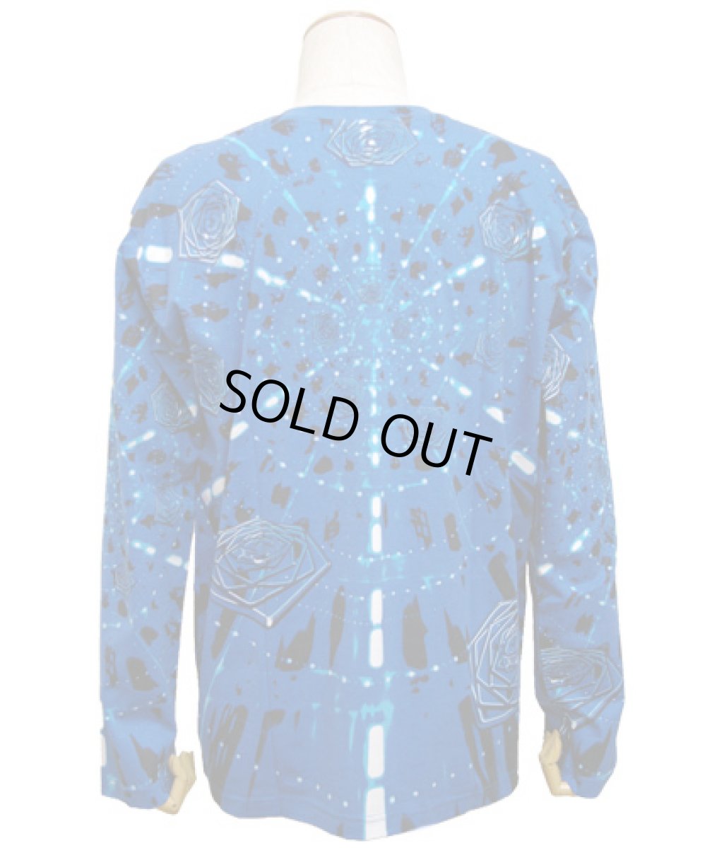 画像4: SPACE TRIBEメンズ・長袖カットソー「Blue Hexzagon」 (4)