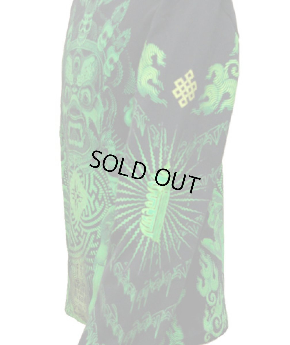 画像4: SPACE TRIBEメンズ・長袖カットソー「Lime Mahakala」 (4)