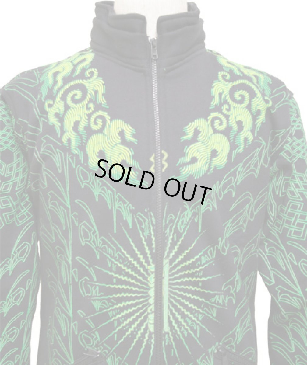 画像3: SPACE TRIBEユニセックス・ジャケット(フード別売り)「Lime Kalachakra」 (3)