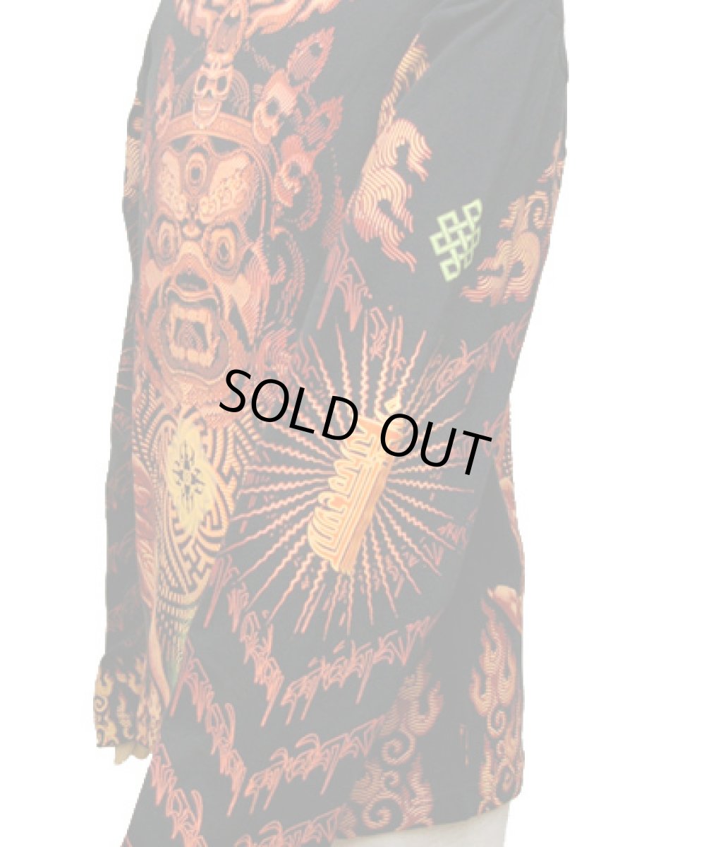 画像4: SPACE TRIBEメンズ・長袖カットソー「Fire Mahakala」 (4)