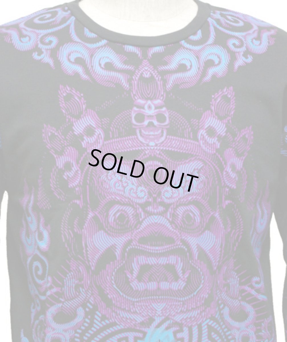 画像3: SPACE TRIBEメンズ・長袖カットソー「Violet Mahakala」 (3)