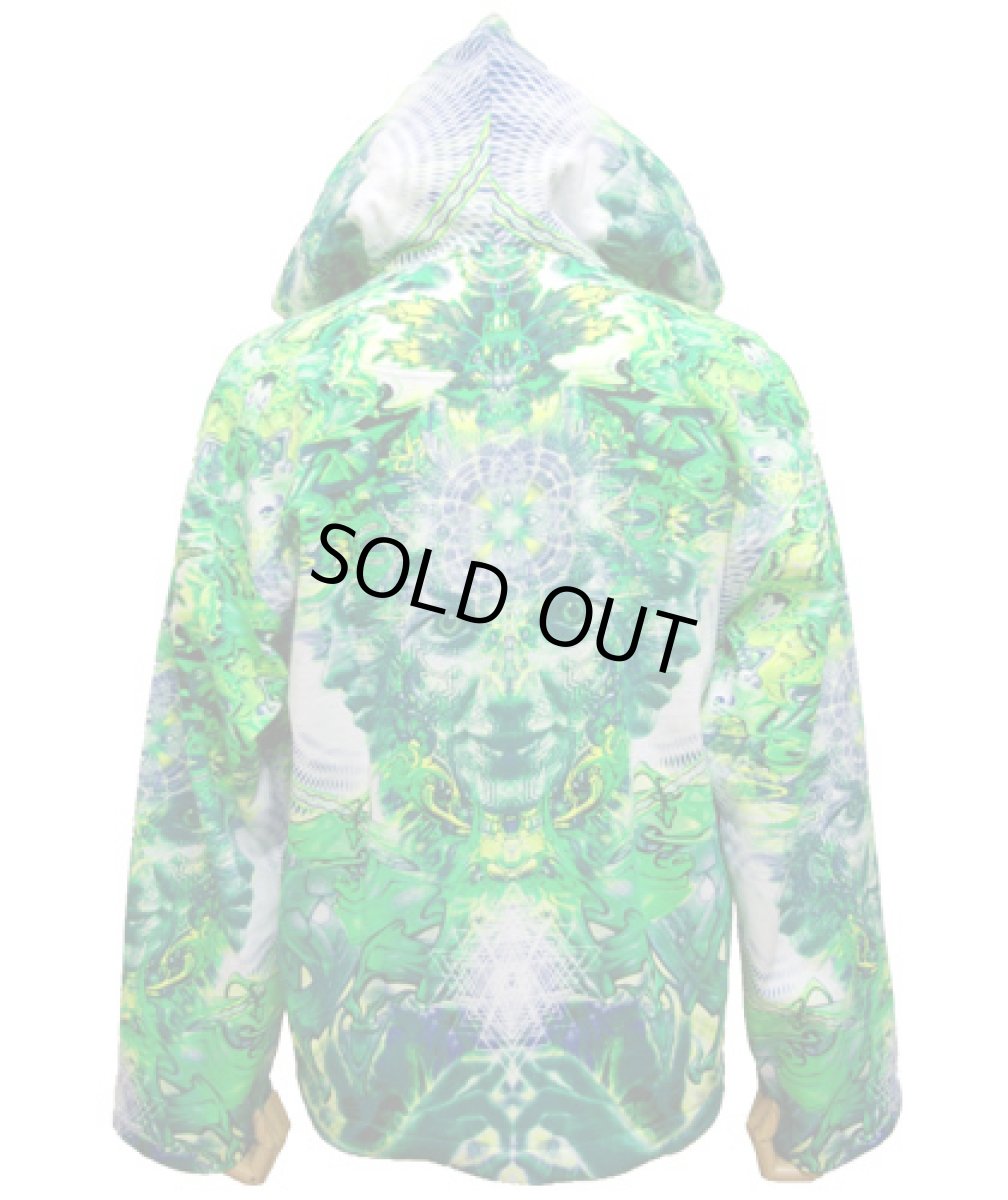 画像4: SPACE TRIBEメンズ・パーカー「Alien Namaste !」 (4)