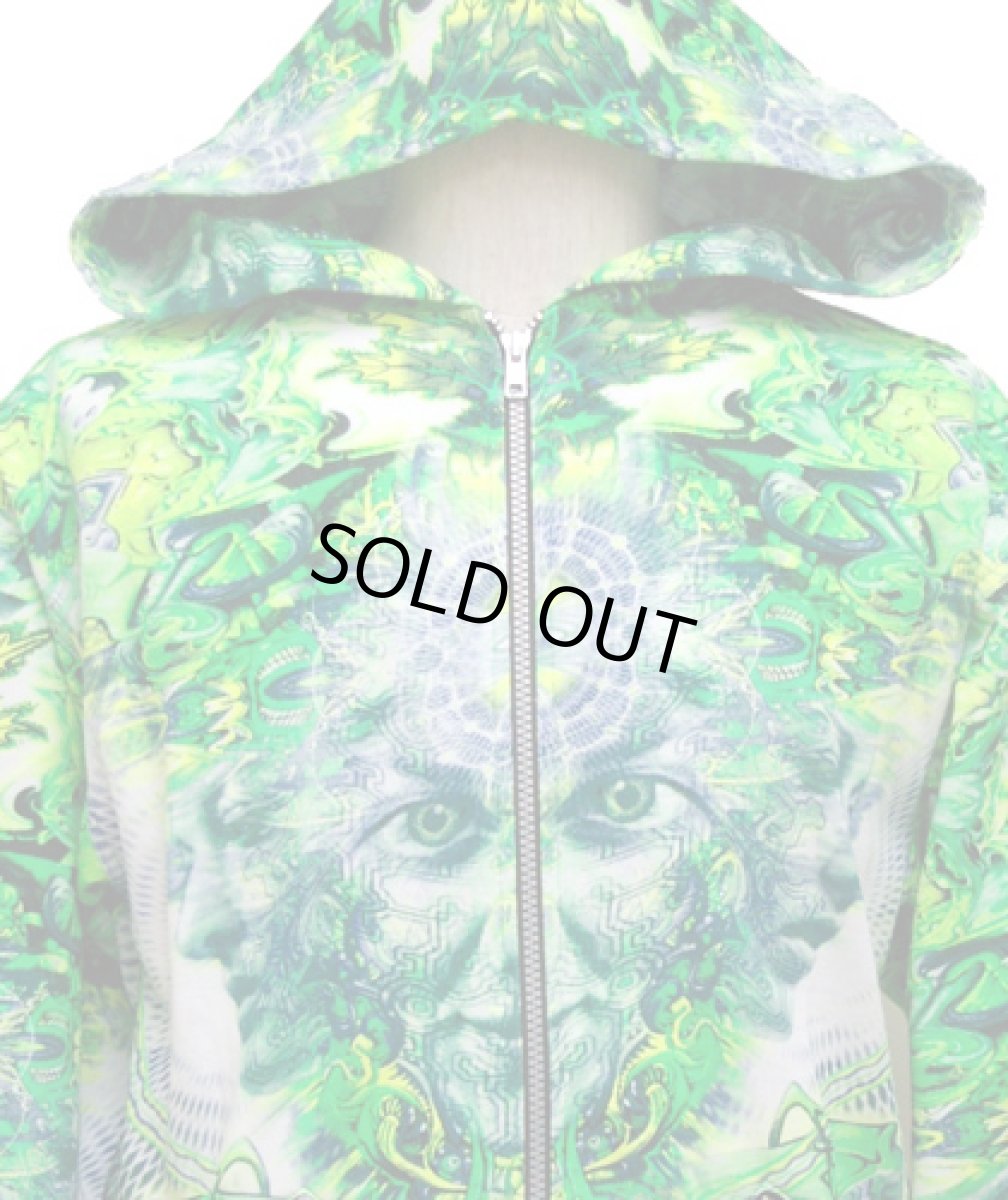 画像3: SPACE TRIBEメンズ・パーカー「Alien Namaste !」 (3)