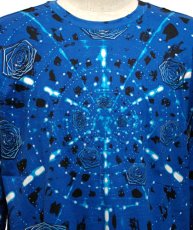 画像3: SPACE TRIBEメンズ・長袖カットソー「Blue Hexzagon」 (3)