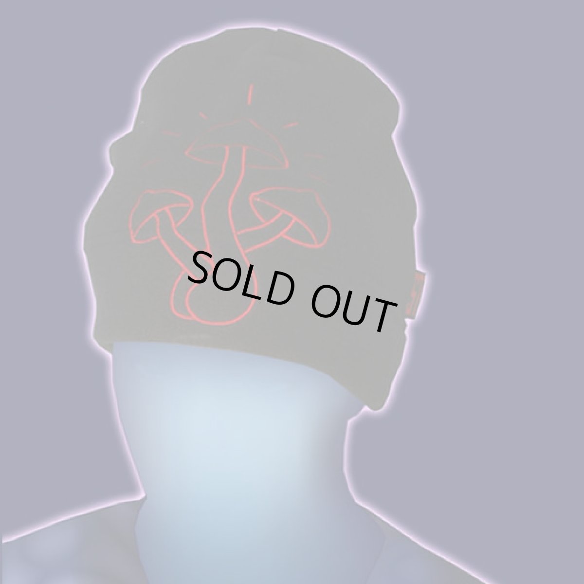 画像2: SPACE TRIBE 帽子「Red Shroom/ブラック」 (2)