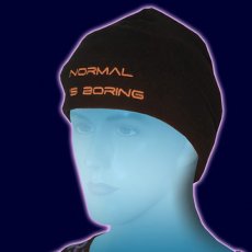 画像1: SPACE TRIBE 帽子「UV Orange N.I.B/ブラック」 (1)