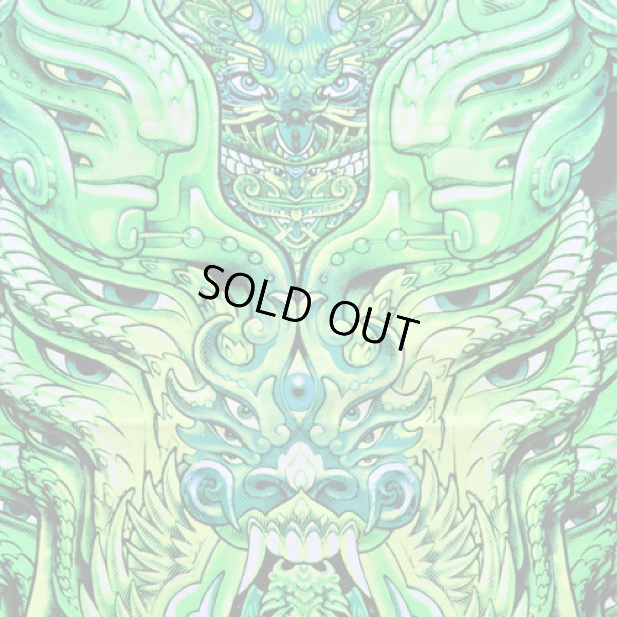 画像2: SPACE TRIBE タペストリー「Lime Centuari」 (2)