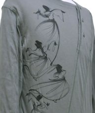 画像3: PSYLO メンズ・カットソー「Slanted Tee / グレー」 (3)