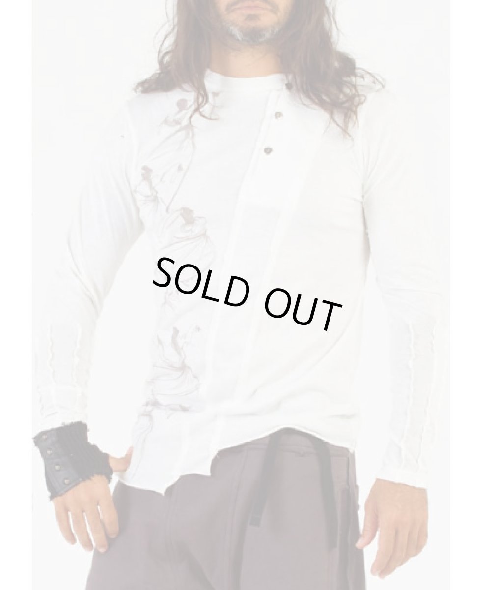 画像5: PSYLO メンズ・カットソー「Slanted Tee / グレー」 (5)