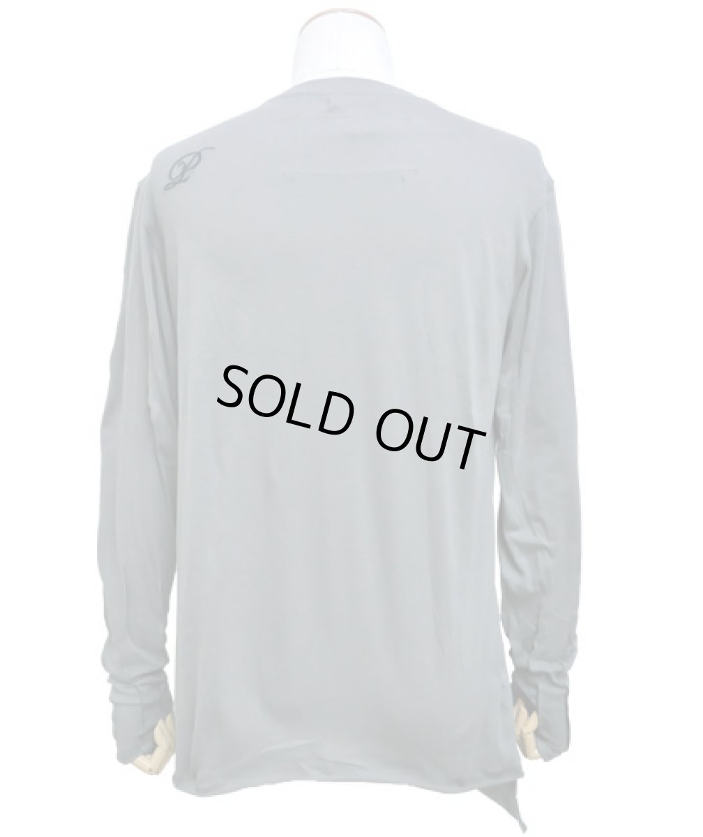 画像4: PSYLO メンズ・カットソー「Slanted Tee / グレー」 (4)