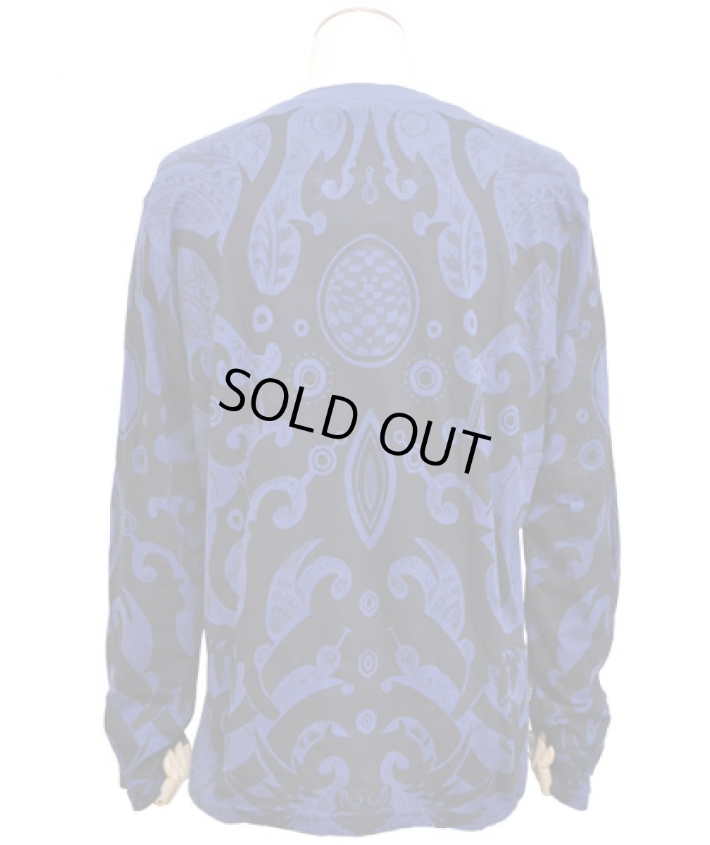 画像3: PSYLO メンズ・カットソー「Mongol Tee / ネイビー」 (3)