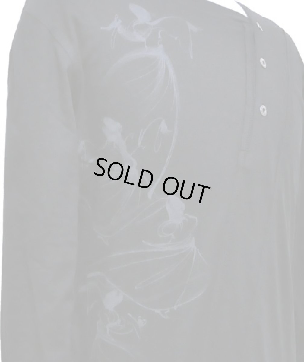 画像3: PSYLO メンズ・カットソー「Slanted Tee / ブラック」 (3)