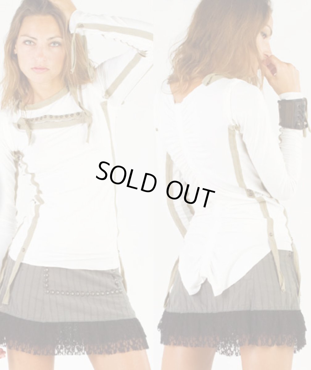 画像5: PSYLO レディース・カットソー「Sham Top / ブラック」 (5)