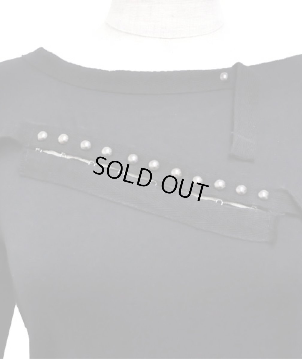 画像2: PSYLO レディース・カットソー「Sham Top / ブラック」 (2)