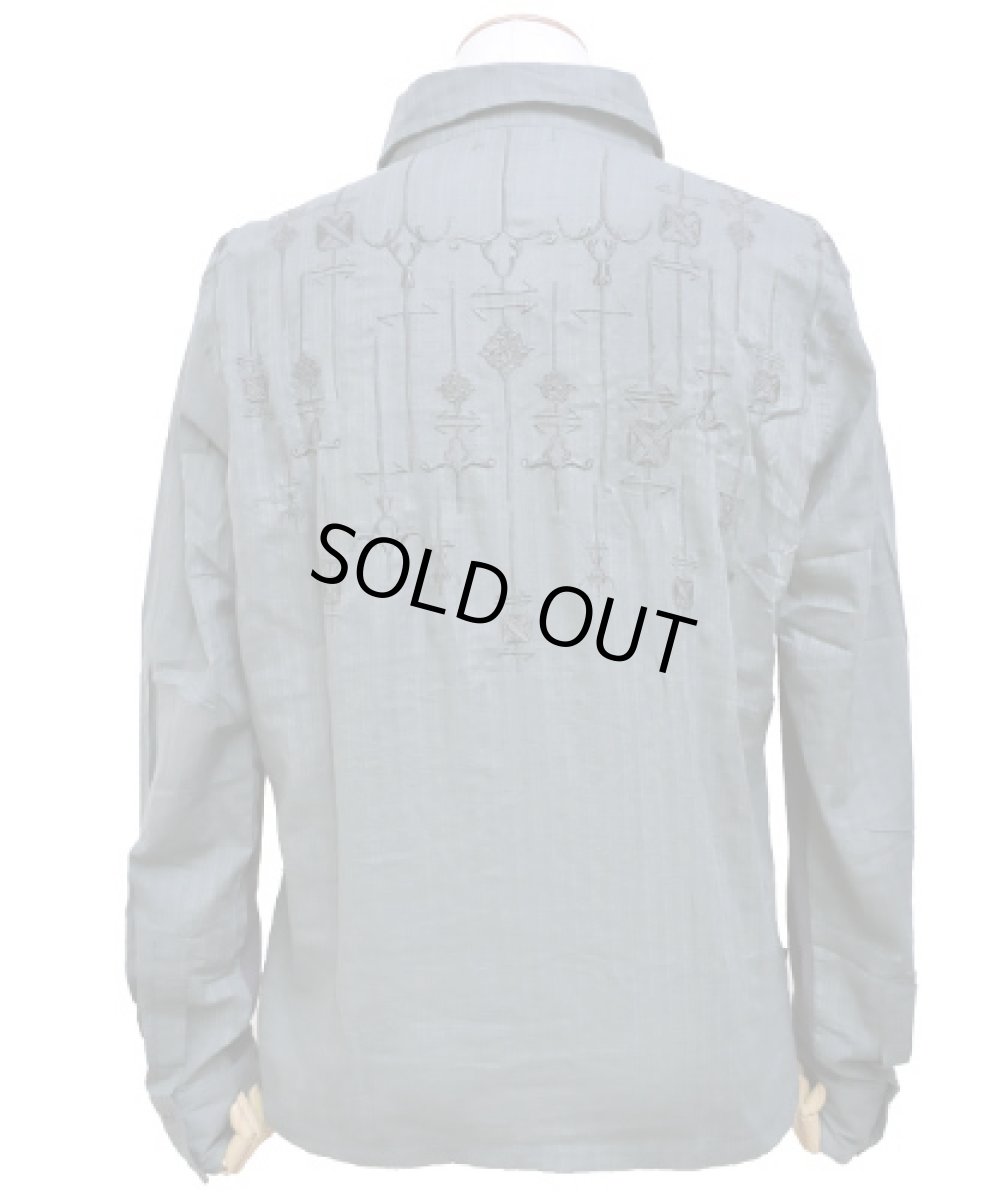 画像4: PSYLO メンズ・シャツ「Namu Shirt / グレー」 (4)