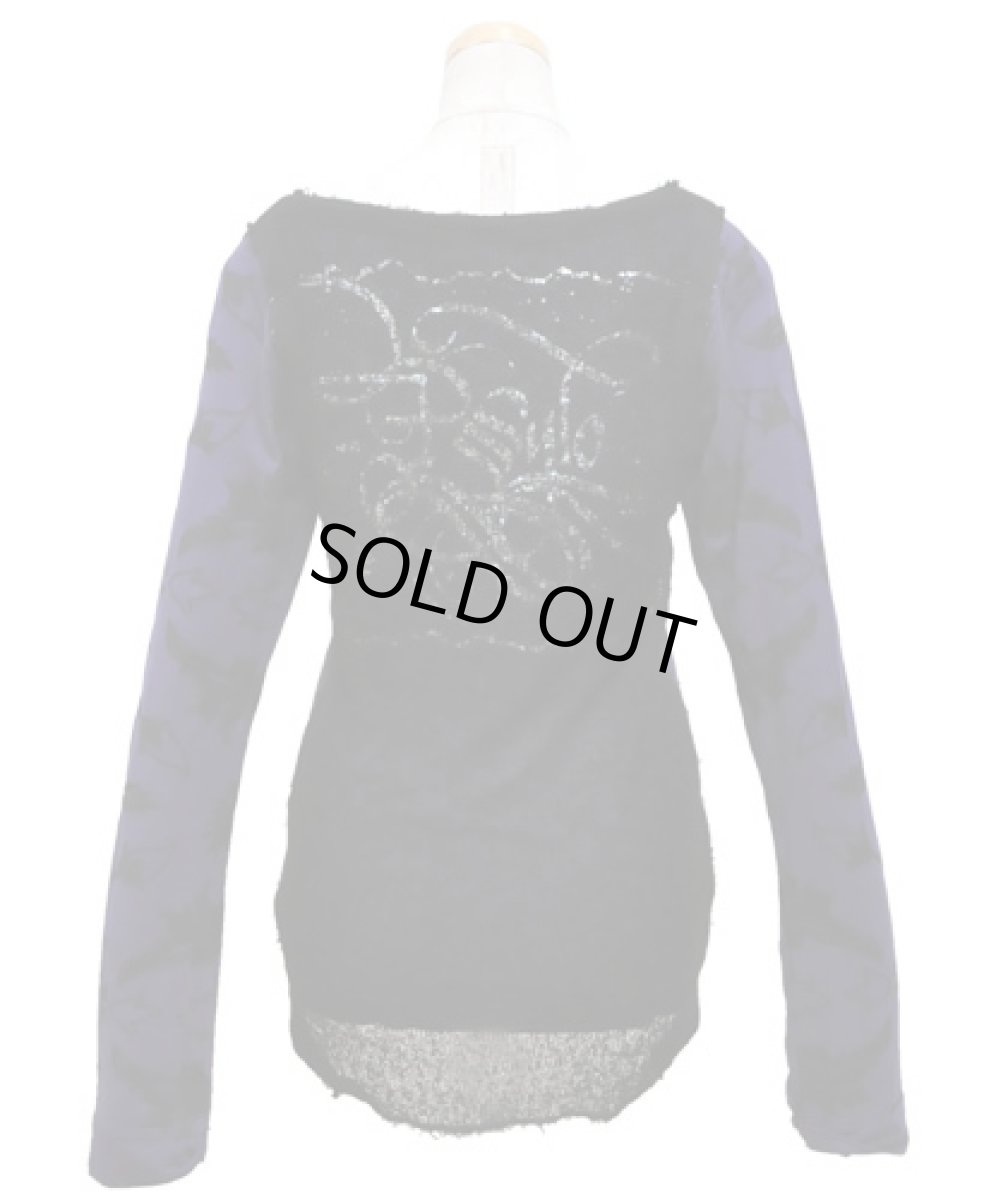 画像3: PSYLO レディース・カットソー「Korn Top / パープル+ブラック」 (3)