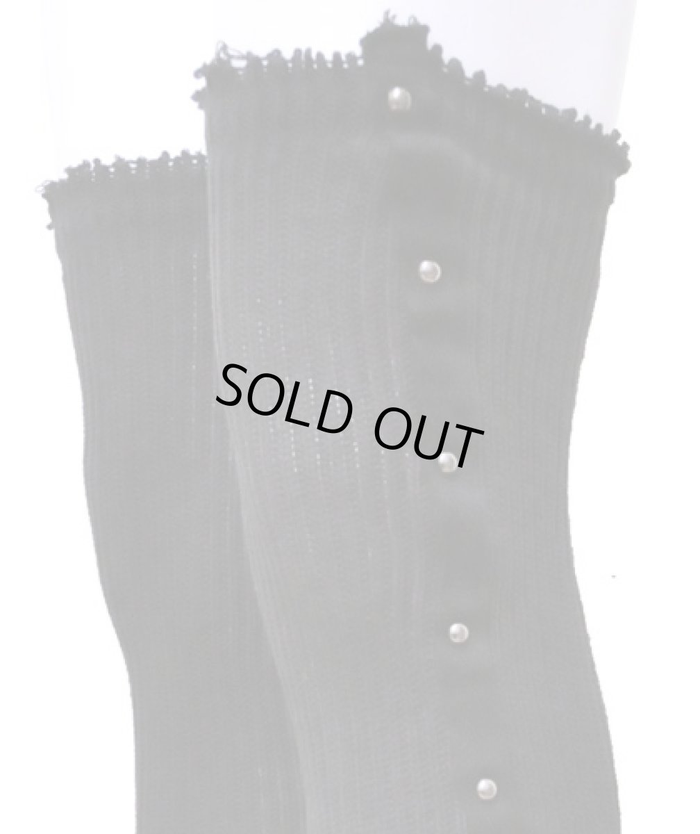 画像3: PSYLO レディース・レッグウォーマー「Long Ribbed Legwarmers / ブラック」 (3)