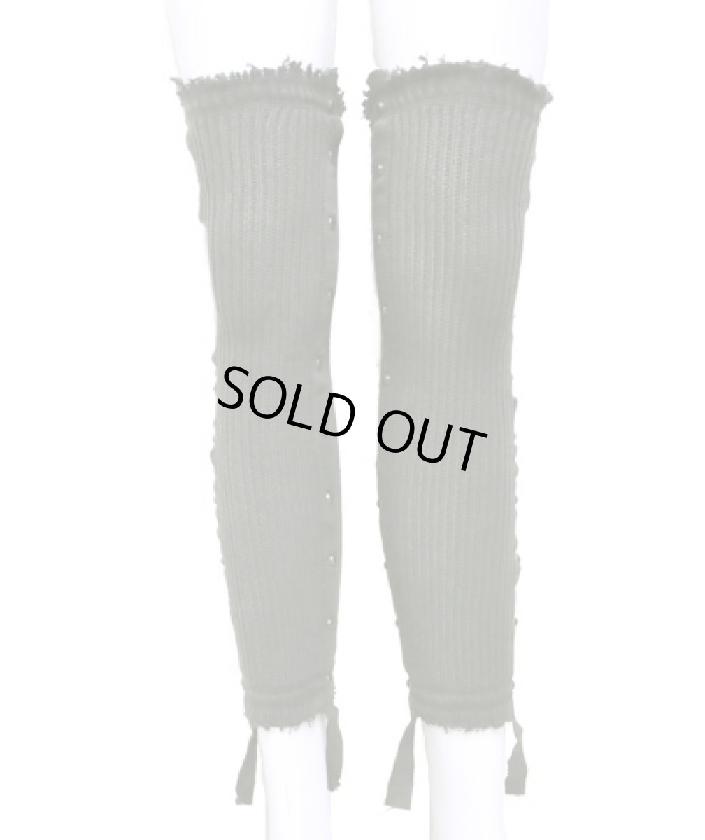画像2: PSYLO レディース・レッグウォーマー「Long Ribbed Legwarmers / アーミー」 (2)