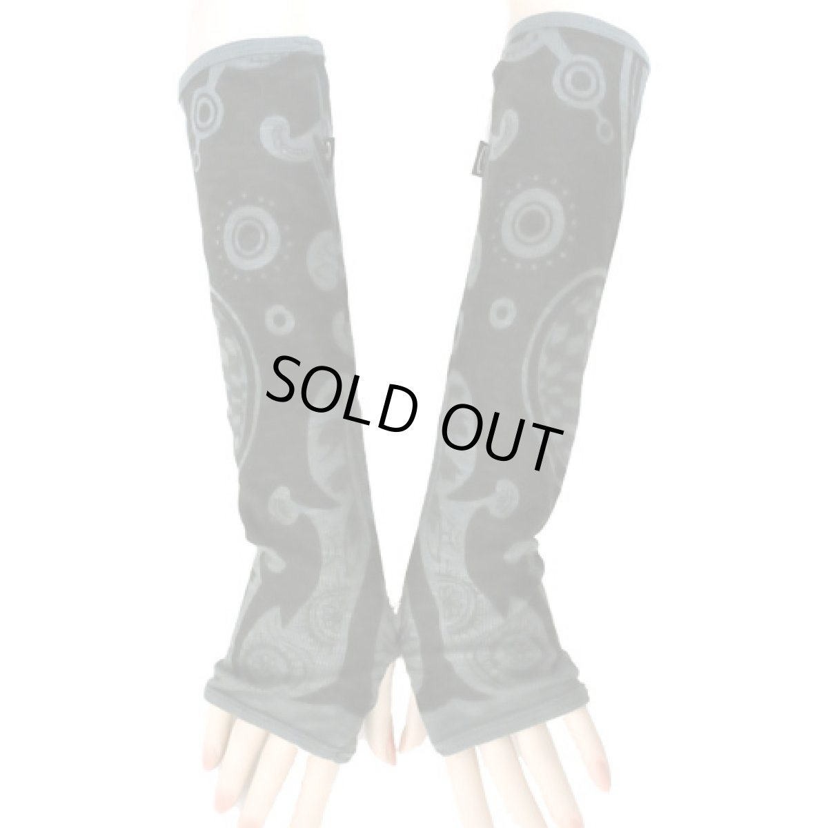 画像2: PSYLO レディース・アームグローブ「Slub Gloves / グレー」 (2)