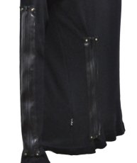 画像3: PSYLO メンズ・長袖「Zipped Waffel Sweater / ブラック」 (3)