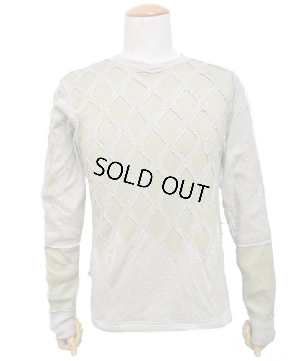 画像2: PSYLO メンズ・カットソー「Double D Sweater / ボーン」 (2)