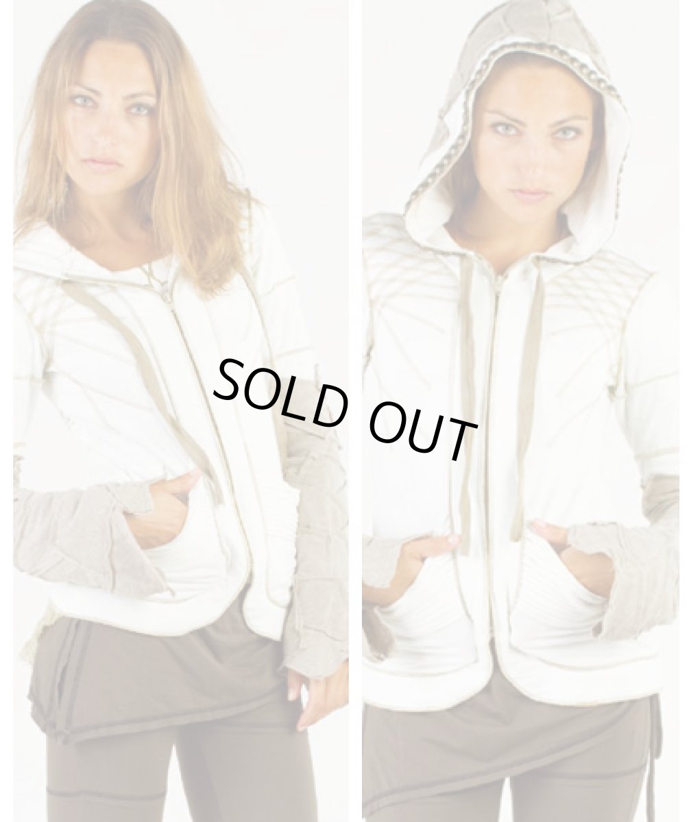 画像5: PSYLO レディース・ジャケット「Slub Decked Jacket / ブラック」 (5)